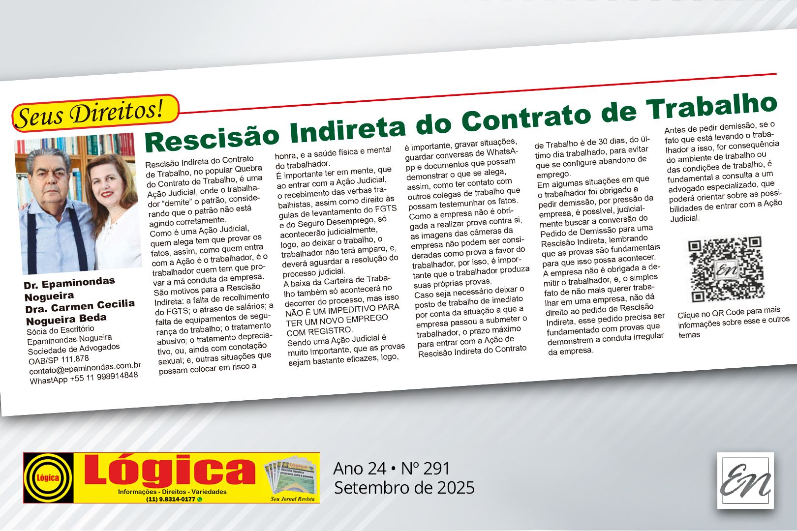 Rescisão Indireta do Contrato de Trabalho